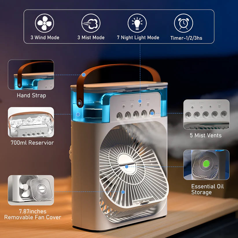 Portable Air Conditioner with USB Electric Fan